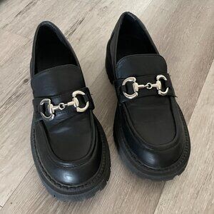 Black Platform Loafers